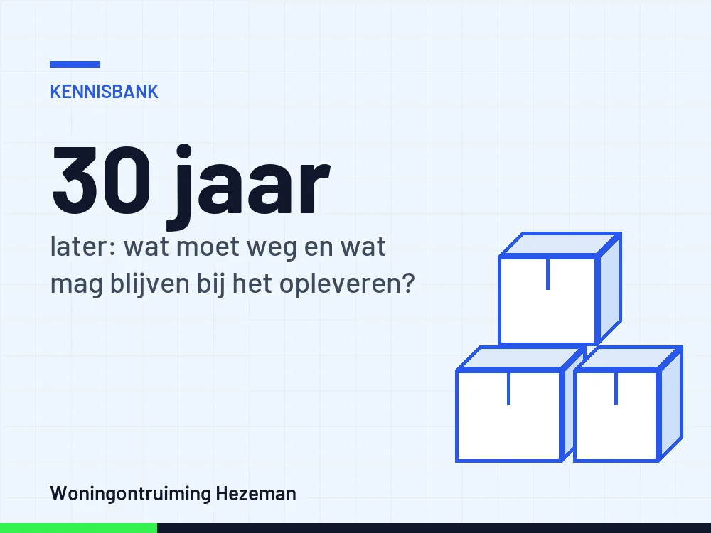 Huurwoning opleveren na 30 jaar: regels over behang, vloer en zelf aangebrachte veranderingen Huurwoning opleveren na 30 jaar: regels over behang, vloer en zelf aangebrachte veranderingen