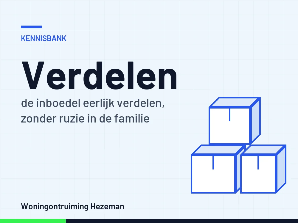 Inboedel verdelen na een overlijden: tips om spullen eerlijk te verdelen in de familie Inboedel verdelen na een overlijden: tips om spullen eerlijk te verdelen in de familie