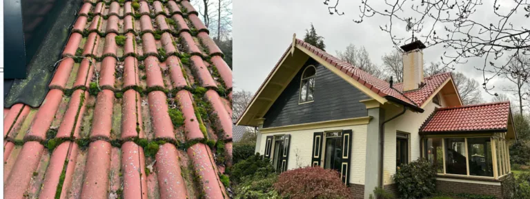 Woningontruiming Zutphen inclusief schoonmaak: dak en woning voor en na de reiniging